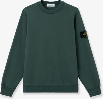 Stone Island Felpa in cotone con patch logo laterale - STONE ISLAND - gender_Man