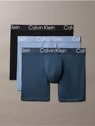 Calvin Klein Mens Ultra Soft Modern 3-Pack Boxer Brief - Multi - XL