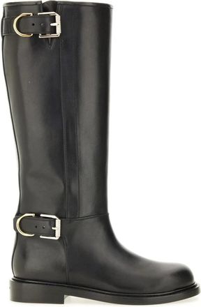 Givenchy Voyou Flat Boots - Dames - Hoge Laarzen - Zwart - 36 EU - Leer - Schoenen