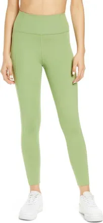 Girlfriend Collective High Waist 7/8 Leggings in Mantis at Nordstrom, Size Xx-Large