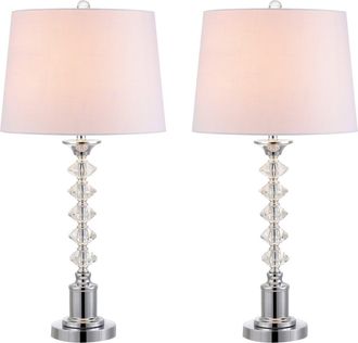 Jonathan Y Designs Kinsley 28 Crystal LED Table Lamp, Clear/Chrome at Nordstrom