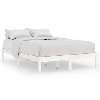 Berkfield Home Bed Frame White Solid Wood 180x200 cm Super King Size
