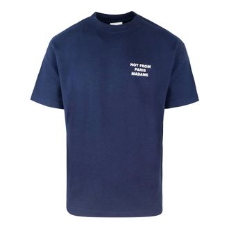 Dr&ocirc;le de Monsieur T-Shirts, male, Blue, Size: XL Slogan T-shirt