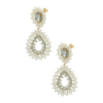 Lott. Gioielli Dubbele Druppel Oorbellen voor Stijlvolle Avonden - Dames - Oorbellen - Veelkleurig - ONE Size - Wol - Accessoires