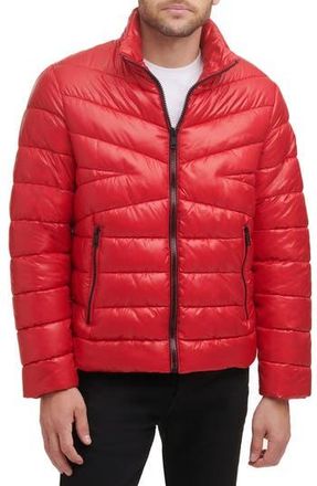 Kenneth Cole Hooded Puffer Jacket in Red at Nordstrom Rack, Size Xx-Large