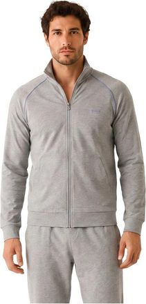 HUGO BOSS Mix&Match Jas Z - Heren - Vesten met rits - Grijs - S - Katoen - Hoodies & sweatvesten
