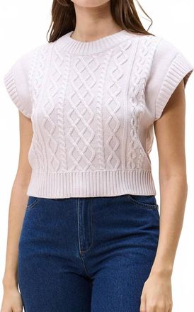 Cleobella Gigi Cropped Sweater In Orchid Ice