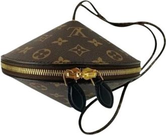 Louis Vuitton Pre-owned Cross Body Bags, female, Brown, Size: ONE SIZE Pre-owned Canvas Cross Body Bag