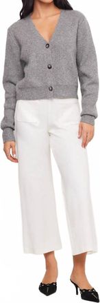 Fifteen Twenty Womens Libby Cropped Pocket Pants In Off White
