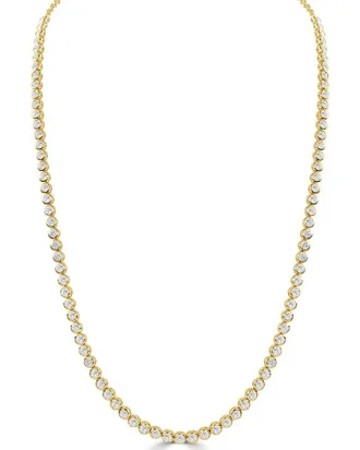 Sabrina Designs 14K 6.37 Ct. Tw. Diamond Tennis Necklace