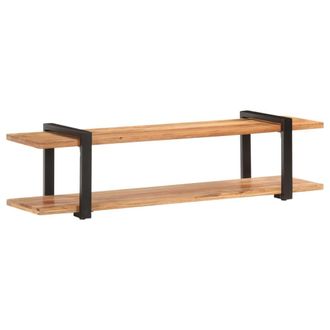 Berkfield Home TV Cabinet 160x40x40 cm Solid Acacia Wood in Brown | Size: 160 x 40 x 40 cm