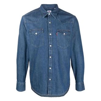 Levi's Barstow Western Stand Lagere Editie - Heren - Spijkeroverhemden - Blauw - S - Overhemden