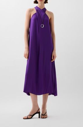 Scalpers Slip Cross Dress in Purple at Nordstrom, Size X-Small Eu