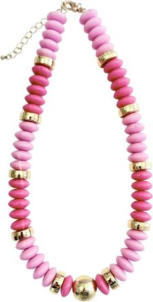 Gemelli Womens Tobie Beaded Necklace In Pink