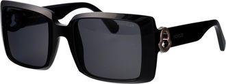 Moncler Womens Sunglasses Ml0244 Glossy Black Acetate