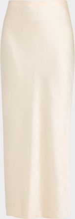 Vince Satin Bias Skirt