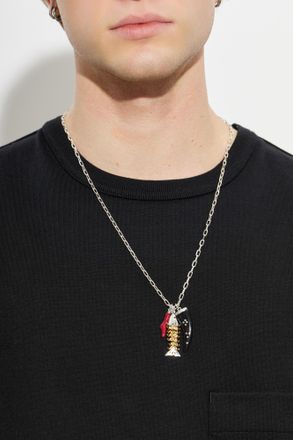 Isabel Marant Necklace With Pendants, Mens, Silver