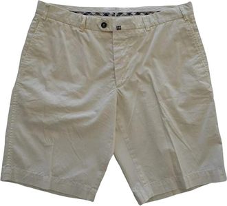 Aquascutum Pantalone Corto Regular Fit - Heren - Korte Broeken - Beige - L - Korte Broeken