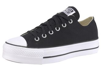 Converse Sneaker CONVERSE CHUCK TAYLOR ALL STAR PLATFORM CANVAS, Damen, Gr. 37,5, schwarz-weiss (schwarz, wei&szlig;), Textil, Schuhe Sneaker