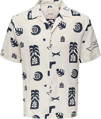 Only & Sons Printed Shirt - Cream