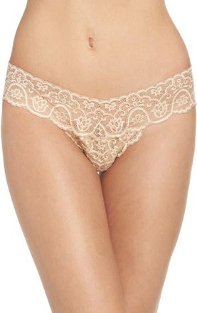 Commando Tulip Lace Thong in Ivory at Nordstrom