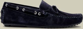 CHARLES TYRWHITT Mens Suede Loafers In Black