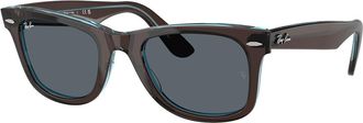 Ray-Ban RB2140F WAYFARER Asian Fit 1446R5 Mens Sunglasses Blue Size 52