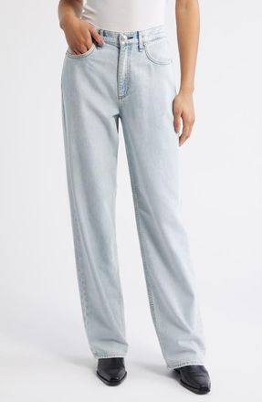 Rag & Bone Shea High Waist Relaxed Straight Leg Jeans in Cliffside at Nordstrom, Size 26