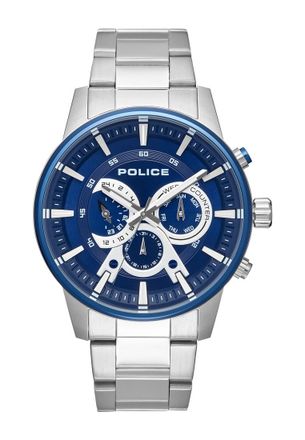 Police 15523JSTBL-03M Mens Avondale Watch - Silver - One Size
