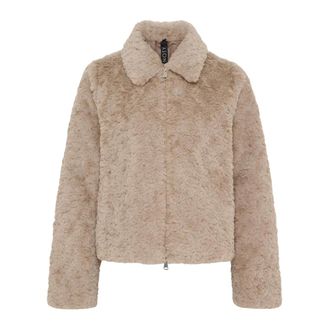 Notyz Notyz, Dames, Jassen, Beige, Maat: 2XL Poliester