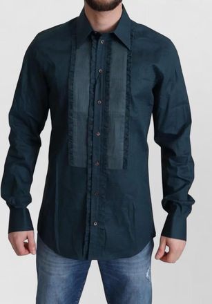 Dolce & Gabbana pleated slim-fit dress shirt