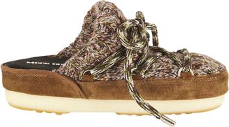 Moon Boot Womens Full Moon Wool Mules In Sigaro