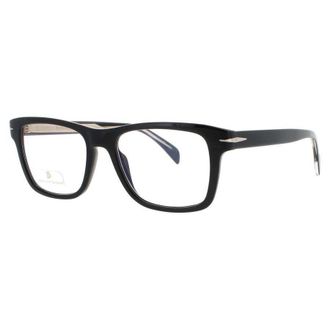 David Beckham Mens Gold Tone Rectangular Eyeglass Frames 1073/Bb