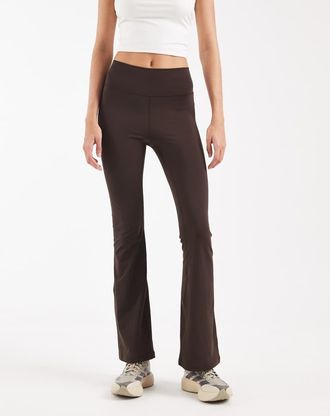 adidas All Me Essentials - Leggings a zampa color caff&egrave; aurora-Marrone