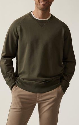 34 Heritage Stretch French Terry Crewneck Sweatshirt in Pimento Olive at Nordstrom, Size Xx-Large