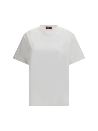 Gucci Embroidered Horsebit Cotton Jersey T-Shirt - White
