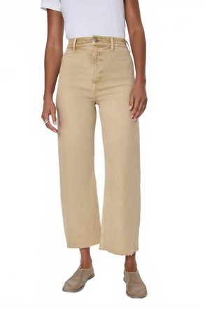 Pistola Denim Penny Wide-Leg Crop Jean In Sand Dollar
