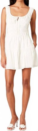 Nia Salt Mini Dress In Off White