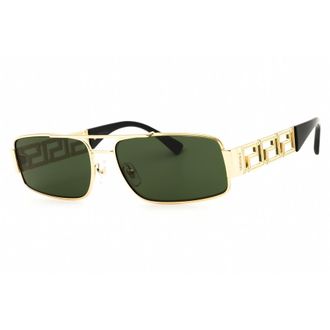 Versace Mens Gold Tone Rectangular Sunglasses 0VE2257