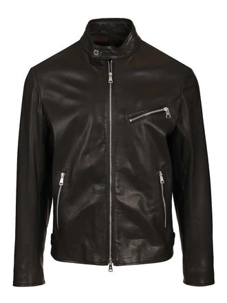 Tagliatore Lambskin Biker Jacket