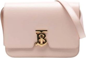 Burberry Pre-owned Cross Body Bags, female, Pink, Size: ONE SIZE Pre-owned Leather Crossbody Bag