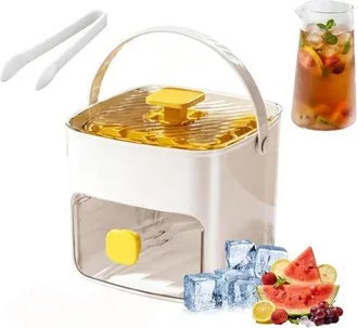 OEM Juego Bandeja Cubitos Hielo Recipiente Recolector 48 Cubitos, M&aacute;quina Hielo Silicona Doble Nivel 2 1, Molde F&aacute;cil Desmolde, 16 X 14,5 X 15,5 Cm