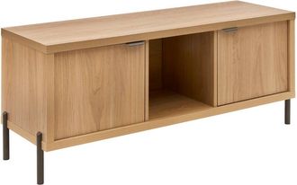 5five Simply Smart Mueble Para Televisi&oacute;n Alvo Rectangular, 39,5 X 122,5 Cm, 2 Puertas, Color Beige - 5five