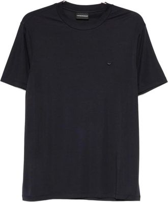 Emporio Armani T-shirt met ronde hals - Heren - T-shirts - Blauw - M - Tops