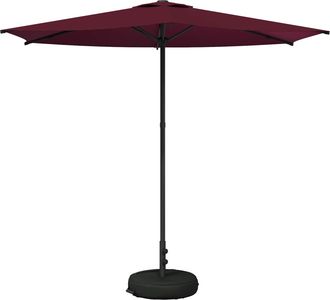 vidaXL Paraguas De Jard&iacute;n Con Base 270 X 270 Cm Poli&eacute;ster Rectangular Vidaxl