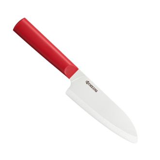Kyocera Cuchillo Santoku Con Hoja De Cer&aacute;mica Roja De 14 Cm - Tk-140wh-rd - Kyocera