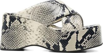 PARIS TEXAS Vicky wedge sandals - Neutrals