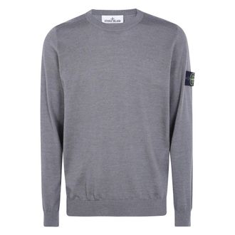 Stone Island Trui met ronde hals - Heren - Truien - Grijs - Maat: XL
