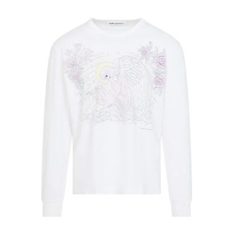 Our Legacy Long Sleeve Tops, male, White, Size: L Cruise T-shirt