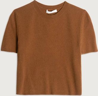 Sablyn Womens Charleston Cashmere Crew Tee In Brown